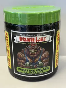 Insane Labz Creatine Craig Fruit Punch 30 Servings
