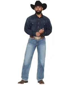 Cinch Men's Men'S Grant Light Acid Wash Relaxed Bootcut Rigid Denim Jeans - Mb33037001