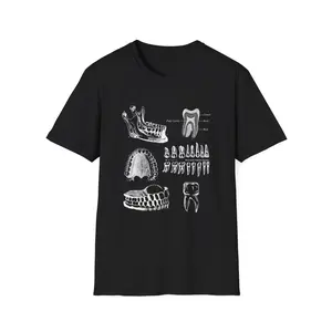 Dental Anatomy Teeth Illustration | Gildan SoftStyle Tee