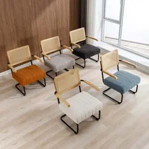 Furniture chairs, single person comfortable sofa chairs, soft and comfortable  Modern Industrial Slant Armchair with Metal Frame - Premium High Density Soft Single chair for Living Room Bedroom leaning  chair