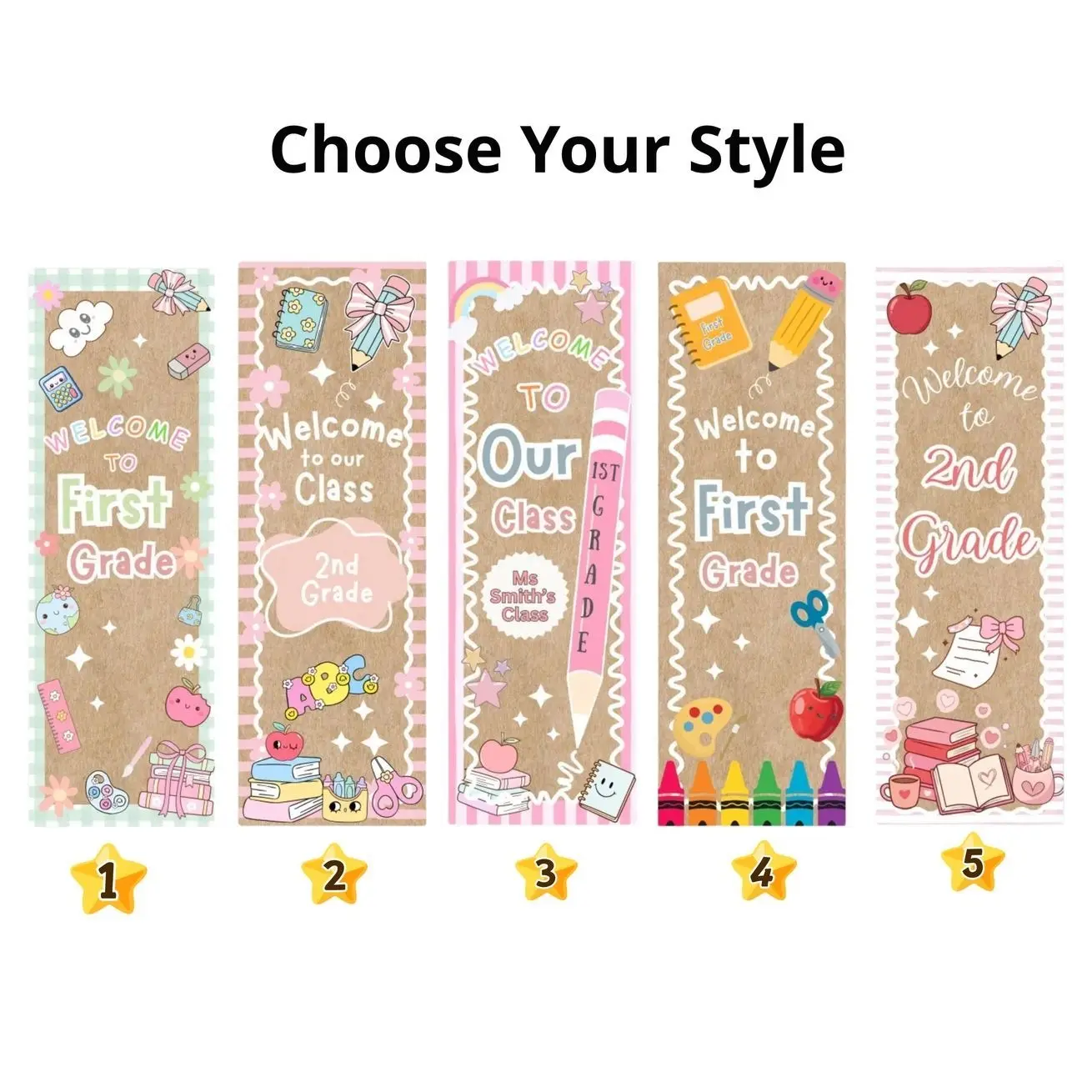 Personalized Classroom Banner Tapestry, Printable School Banners, Back to School Banner