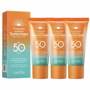 FUQI  Sunscreen SPF 50, Sun Screen Protector For Face and Body, Broad Spectrum Sunscreen UVA/UVB Protection, Lightweight Non Sticky, Waterproof Sweatproof Long Lasting, No White Cast,sun gel