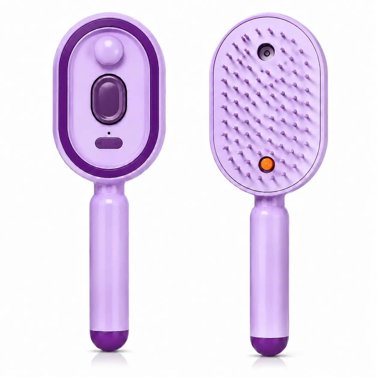 Electric Spray Air Cushion Massage Comb – Self-Cleaning, Anti-Tangle, Anti-Static, Volumizing Hair Brush with Essential Oil Mist Aromatherapy for Hair Care