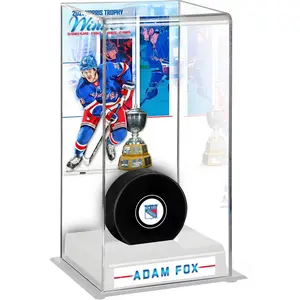 Adam Fox New York Rangers 2021 Norris Trophy Winner Deluxe Tall Hockey Puck Case - Fanatics Authentic Certified