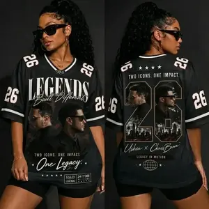 [HOT JERSEY] 26 Legends Raymond & Brown Football Jersey Shirt, The R&B Tour Shirt, Hip Hop Graphic Tee, Unisex Gift Tee For Fan
