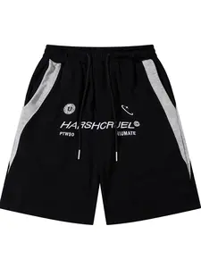 Men's Letter Embroidery Shorts, Loose Casual Comfy Breathable Shorts for Summer, Men's Bottoms for Daily Wear, Casual Fashionable Shorts