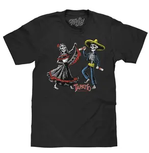 Tapatio Hot Sauce Day Of The Dead T-Shirt - Black