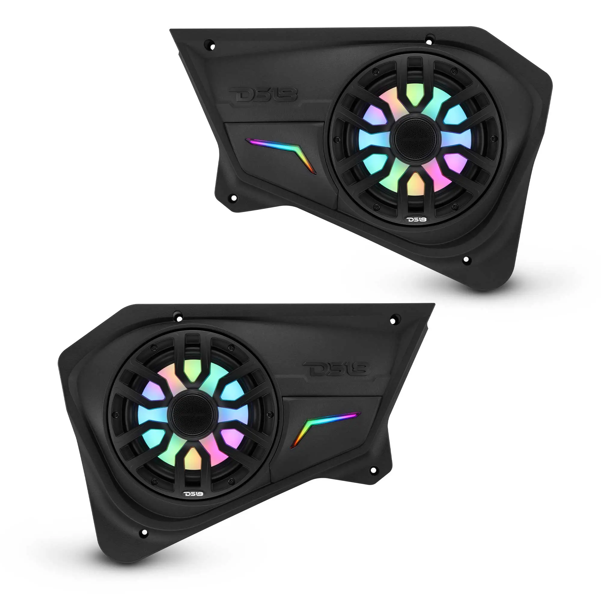 Polaris RZR Rear Door Panels Loaded with NXL-IQ/BK 8" Coaxial Speakers