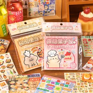 30 Sheets Sketch Menu Sticker Book - DIY decorative sticker for Journaling, scrapbooking, Planner