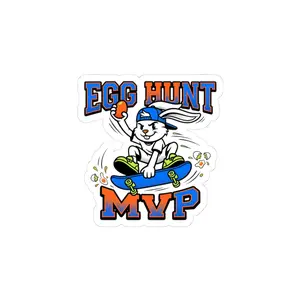 Egg Hunt MVP Stickers | Boys Easter, Dinosaur Egg, Camo Easter Sticker