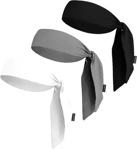 Tie Headband for Women & Men - Ninja Headbands,  Tie for Running, Basketball, Football & Athletics,Cooling Headband