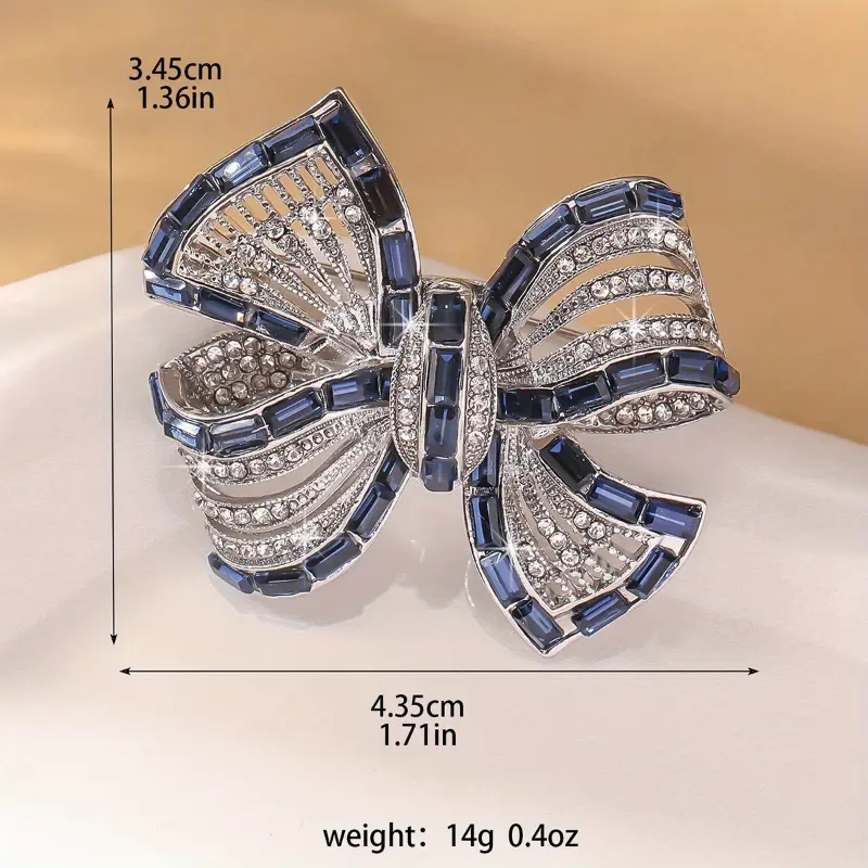 Korean-style Zirconia Bow Brooches, Light Luxury, Niche Delicate Suits, Necklines, Corsages, Anti-bare Pins
