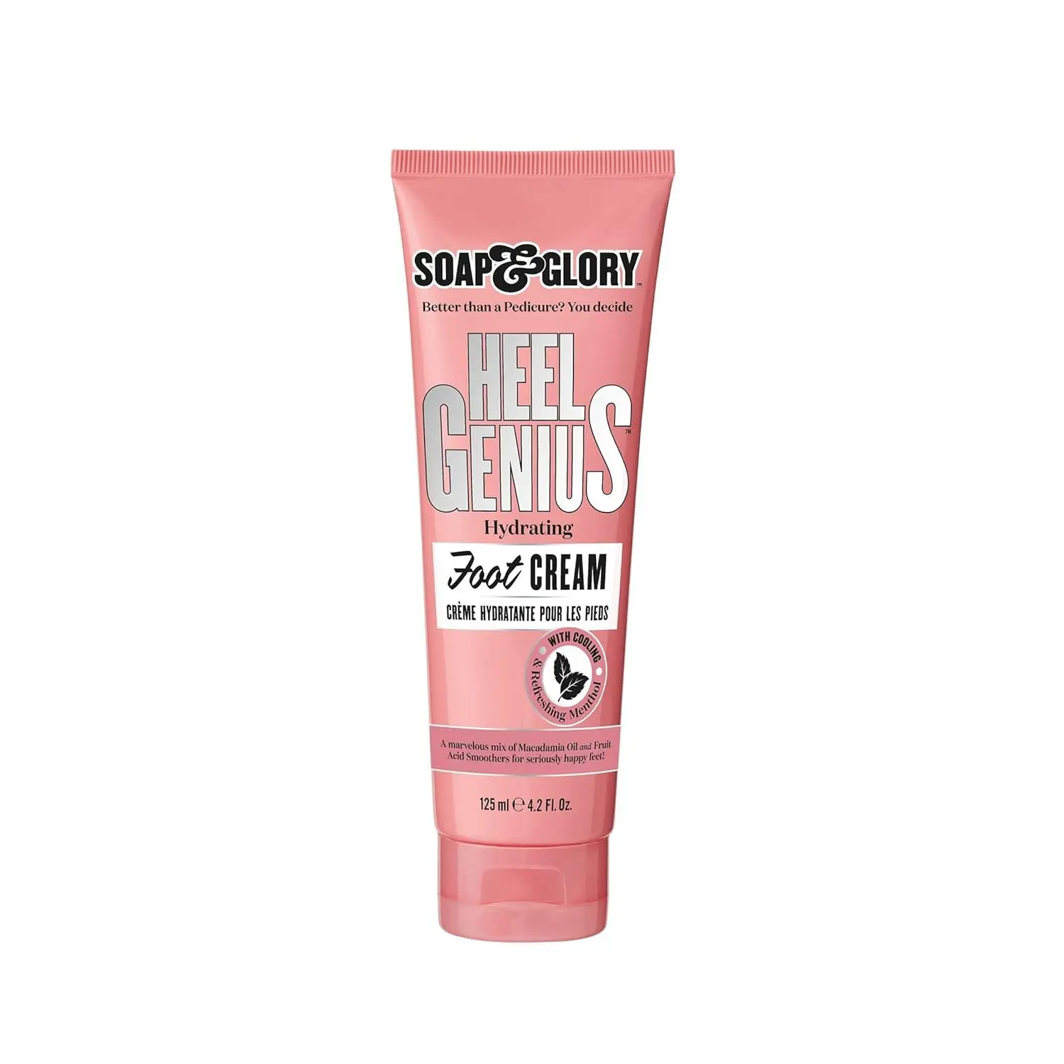 Soap & Glory Hand Food Hand Cream & Rich Cuticle Moisturizer, 125 ml | Hydrating Lotion for Dry Skin with Almond Oil & Shea Butter, Smoothing & Softening Balm, Rose & Bergamot Scent
