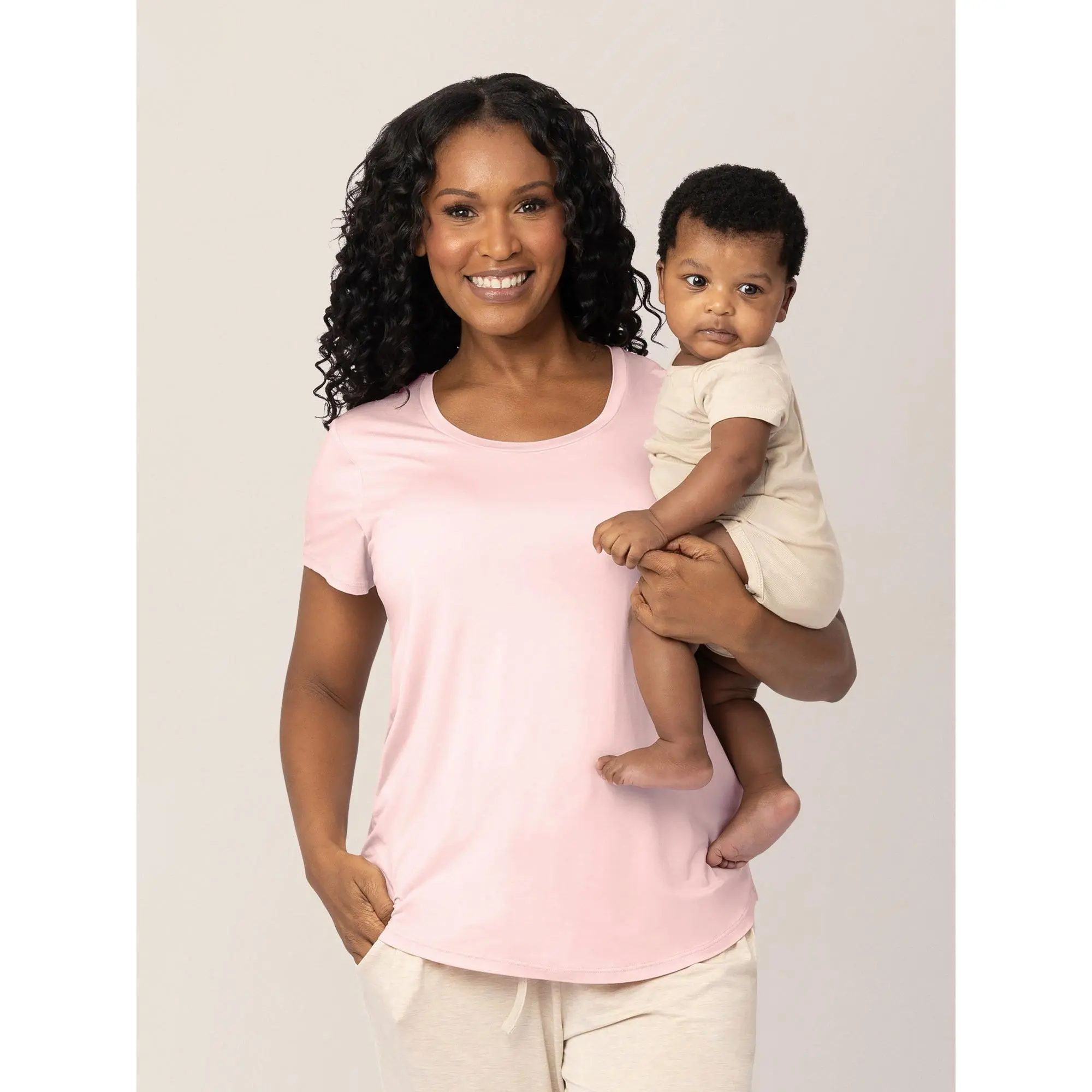 Everyday Maternity & Nursing T-shirt | Dusty Pink