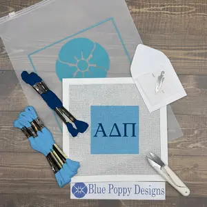 Alpha Delta Pi 4x4 Needlepoint Kit