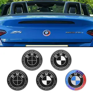 High-Quality ABS BMW Emblem 1PCS Two-hole and three-hole combination - 3D Design, Scratch-Resistant, Weatherproof, Anti-Fade, Easy Installation, Sturdy & Lightweight, Sleek Exterior Decoration, Vehicle Exterior Decoration