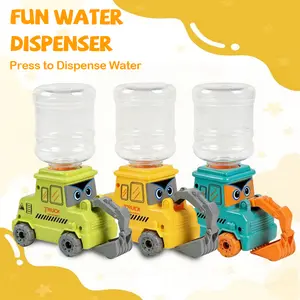Mini Water Dispenser for Kids,Excavator Water Machine Kids, Large Capacity, Sliding Excavator Drinking Water Fountains Toys for Kidss