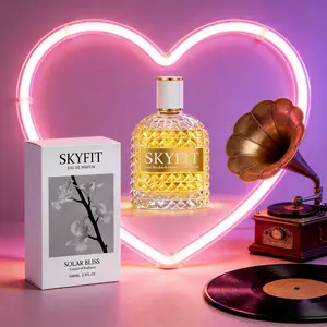 SKYFIT Solar Bliss Eau de Toilette 100ml EDT | 5-Year Shelf Life Warm Sensual Scent – Irresistible Date Night Perfume for Her, Romantic Dinner & Cozy Evenings, Seductive Aura for Romantic Getaways
