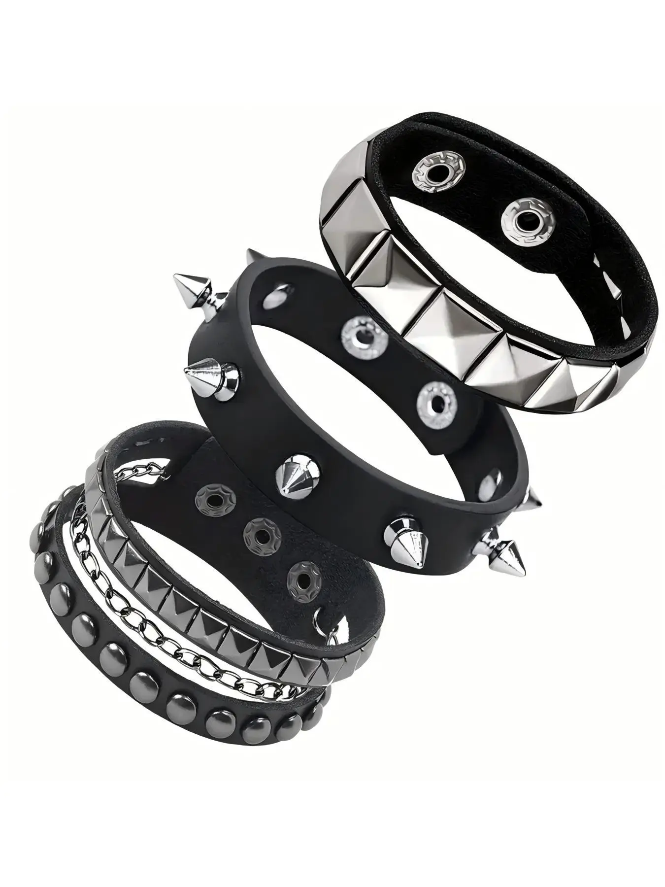Punk Studded Decor Bracelet, Fashionable Bracelet for Party, Trendy All-match & Exquisite Jewelry for Birthday Gift, Trendy jewelry accessories