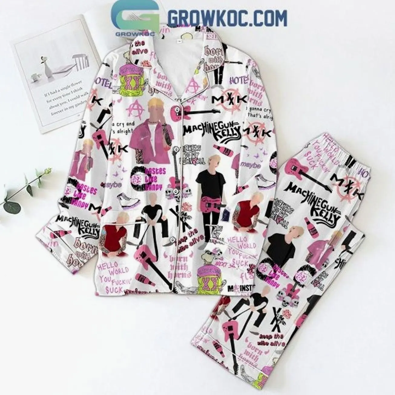 Machine Gun Kelly Keep The Vibe Alive Pajamas Set