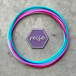 “The Rainbow Fish” / Silicone Stacking Bracelets / Memories Collection Stack / Multi-Colored