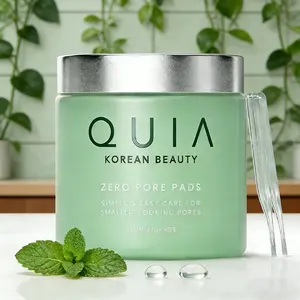 QUIA Dual-Action Toner Pads, Gentle PHA Exfoliating for Sensitive Skin, Instant Hydration & Pore Minimizing, 70 Soft Korean Textured Pads for Blackhead & Blemish Control
