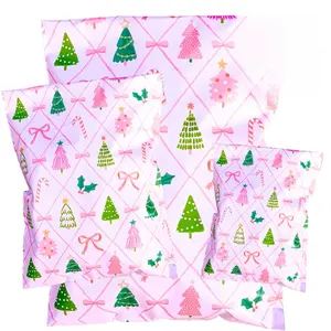 Holiday Variety Pack Poly Mailers Set of 36 Festive 6x9 10x13 14.5x19 Sizes for Gift Mailing Teacher Treats Family Surprises and Christmas Shipping