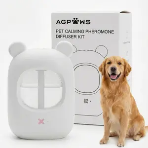 Agpaws Portable Dog Calming Pheromone Diffuser| 30-Day Supply for Anxiety, Barking, Stress & Indoor Urination Relief | Vet-Approved, No Outlet Needed