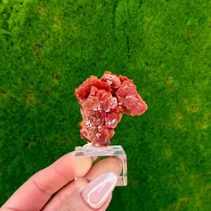 Red Vanadanite Cluster from Marocco | Large Crystal | Vivid Red