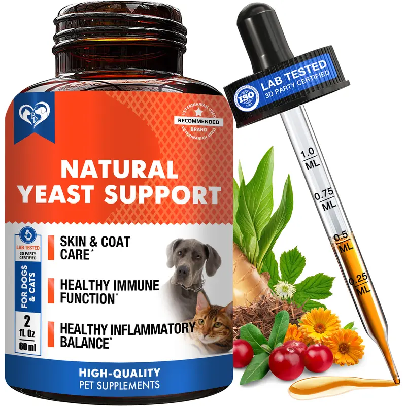 Natural Dog  and Cat Yeast Support Supplement Tea