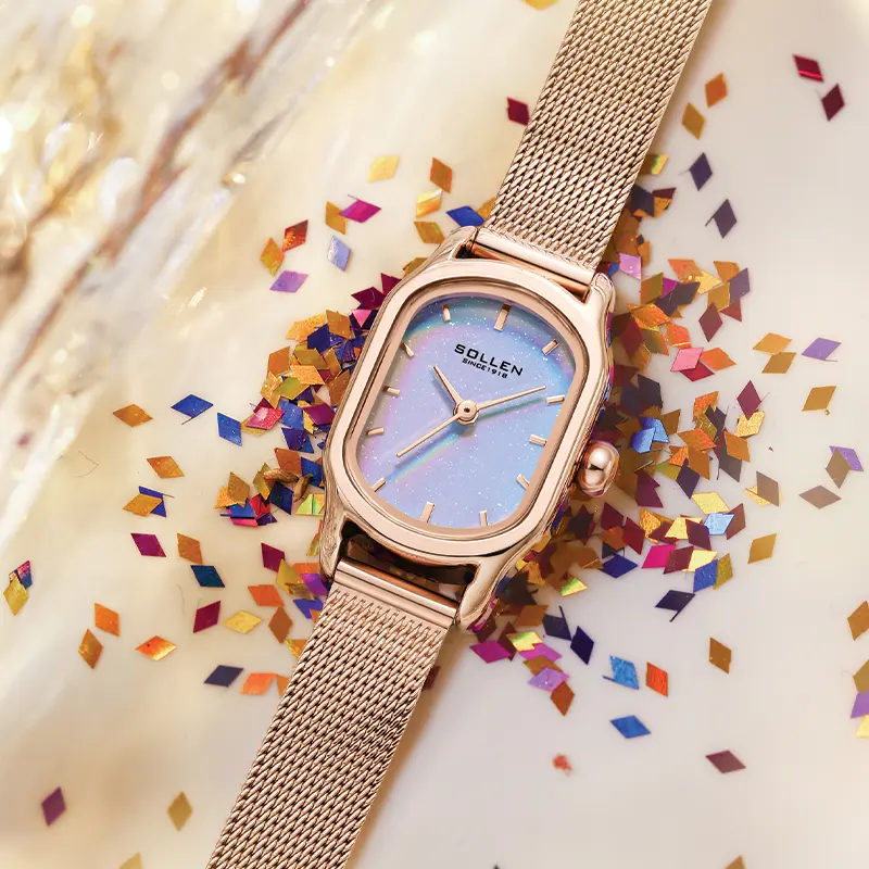 Women's Vintage Rose Golden Quartz Watch 425 Elegant Fashionable Design Waterproof Scratch Resistant All Match Minimalist Style Perfect Gift for Women Girls Ideal for Birthday Valentine's or Mother's Day Comes with Premium Gift Box Trending Watch