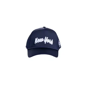 New York Souvenir Hat (Navy Satin)