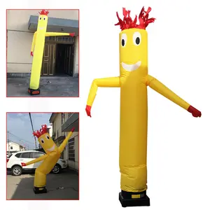 CNCEST 10ft Tall Wavy Inflatable Tube Man Blow Up Giant Waving Arm Fly Human Model for Outdoor Events & Advertisements Lightweight Portable Durable Premium Plaid Fabric Eye-Catching Modern Style