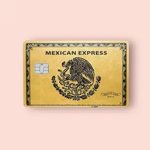 Mexican Express Gold Card Credit Card Sticker Debit Skin Decal Cover Art 2 Waterproof Vinyl Easy To Apply