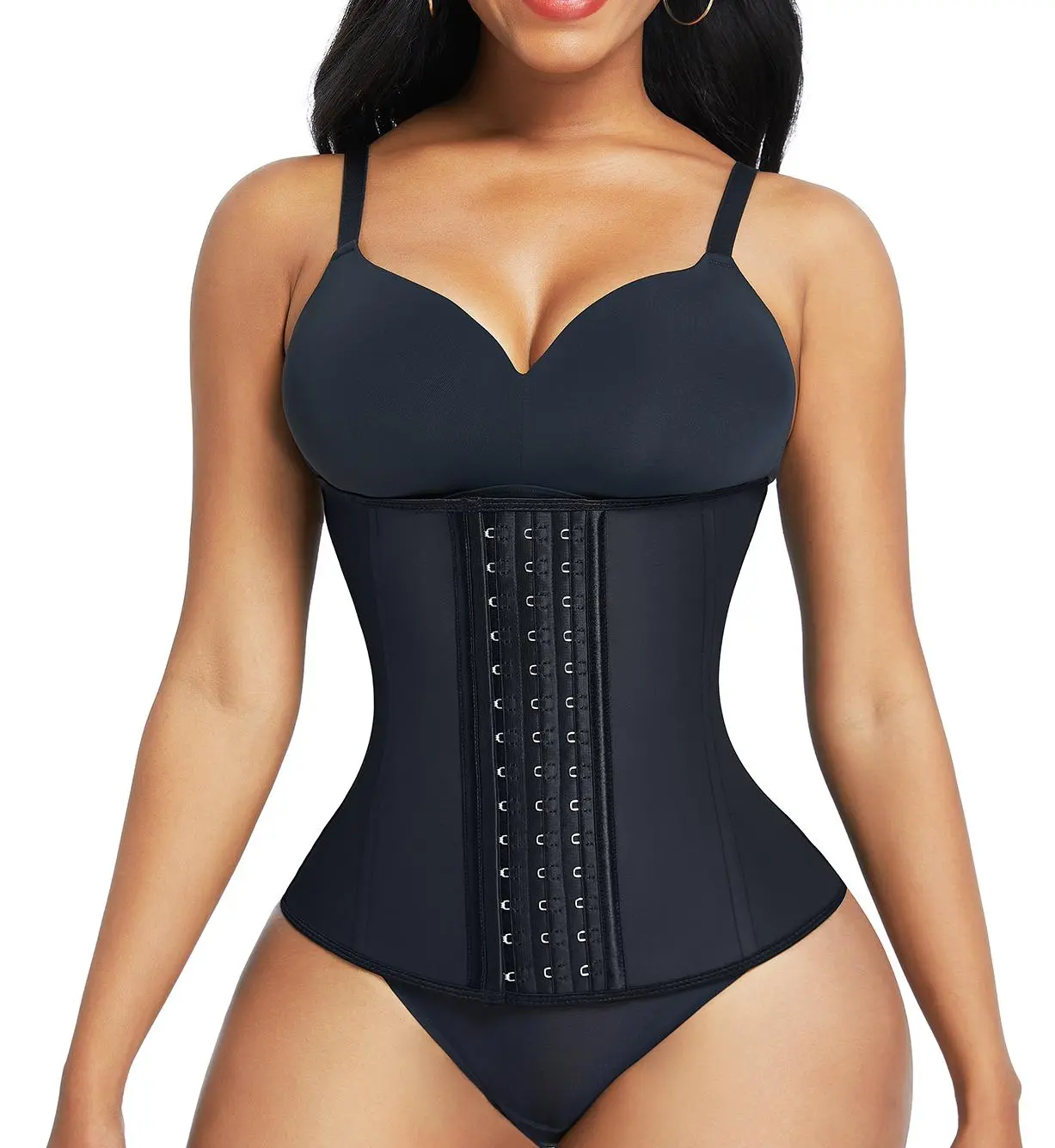 FeelinGirl Hook Latex Waist Trainer Waist Cincher Corset for Women Compression Fit Shapewear Womenswear Gorgeous Day  waisttrainer Lady Underwear Basic Comfortable #newarrivals#SohoChic