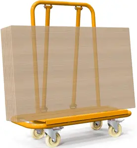 OEDRO 3000lbs Drywall Cart Dolly, Heavy Duty Drywall Sheet Cart with 4 Swivel Wheels, Orange