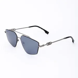 5-Point Aviators - Modern Five-Point Design Lightweight Wire Frames Reflective Lenses Sleek Refined Look Classic Fashion Sunglasses