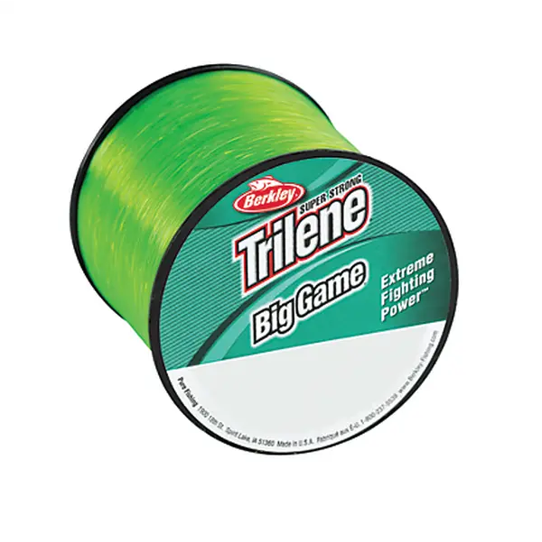 Berkley Trilene Big Game Monofilament Fishing Line - Solar Bright Green, 0.25 lb Spool, Troll-Line Visible Design