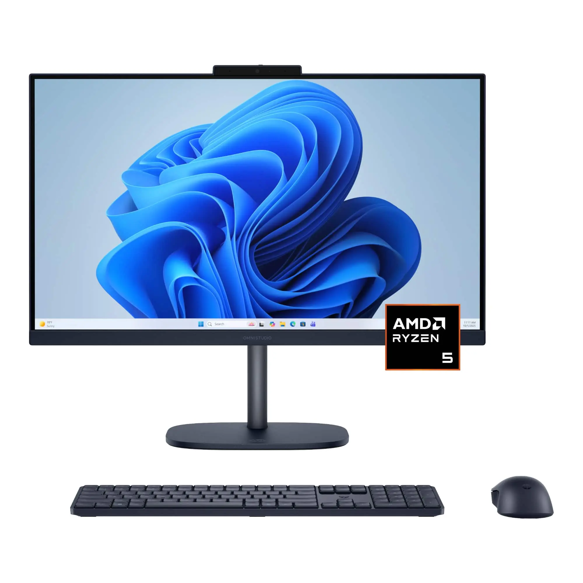 OmniStudio 23.8 WLED Touchscreen All-in-One w Adjustable Height - AMD Ryzen 5 40 - 8GB Memory - 256GB SSD