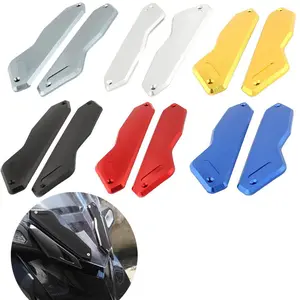 Motorcycle Windshield Trim Cover, Front Fairing Decorative Clamp Upgrade Kit, Motorcycle Accessories for Yamaha XMAX300/XMAX250