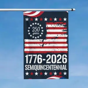1776-2026 Semiquincentennial 250 Years Flag |   Vintage Distressed Betsy Ross Patriotic USA Flag Photo Gift Party Decoration