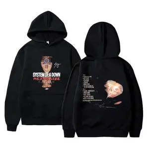 [Sale Up To 40%] 2 Side 90S Rock Band System Of A Down Mezmerize Graphic Hoodie Male Fashion Streetwear Men Women Alternative Metal Sweatshirt