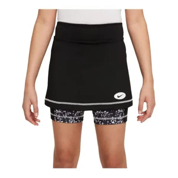 Nike Girls' Dri-FIT Icon Clash 2-in-1 Training Skirt Black