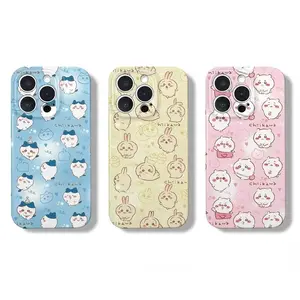 Cute C-Chiikawas Usagi Phone Case for iPhone 17 Promax 16 15 14 13 12 11 Pro Plus Transparent TPU Soft Shell Protective Cover Shockproof Casing with Adorable Design Protection