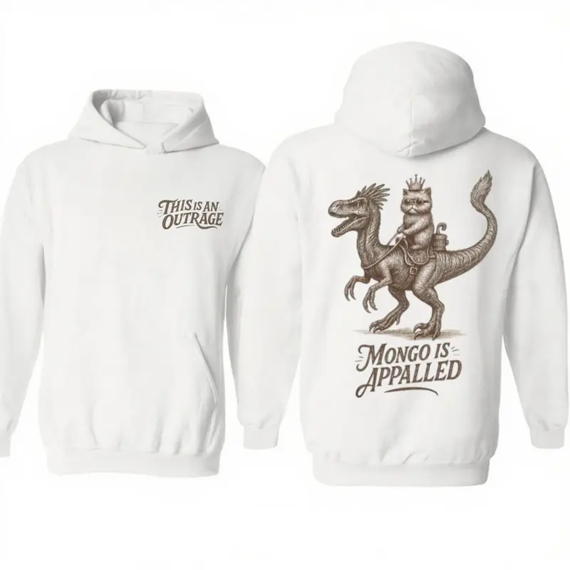 Princess Donut & Mongo 2 Sides Hoodie, Dungeon Crawler Carl Tee, Fantasy Book Shirt, Geek Cat Lover, Unisex Sweater Pullover Tee