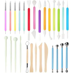 27PCS Double-Ended Clay Tools Set, Colorful Sculpting Tools for Pottery, Polymer & Air Dry Clay, Ceramic Modeling Kit for Adults Kids Beginners