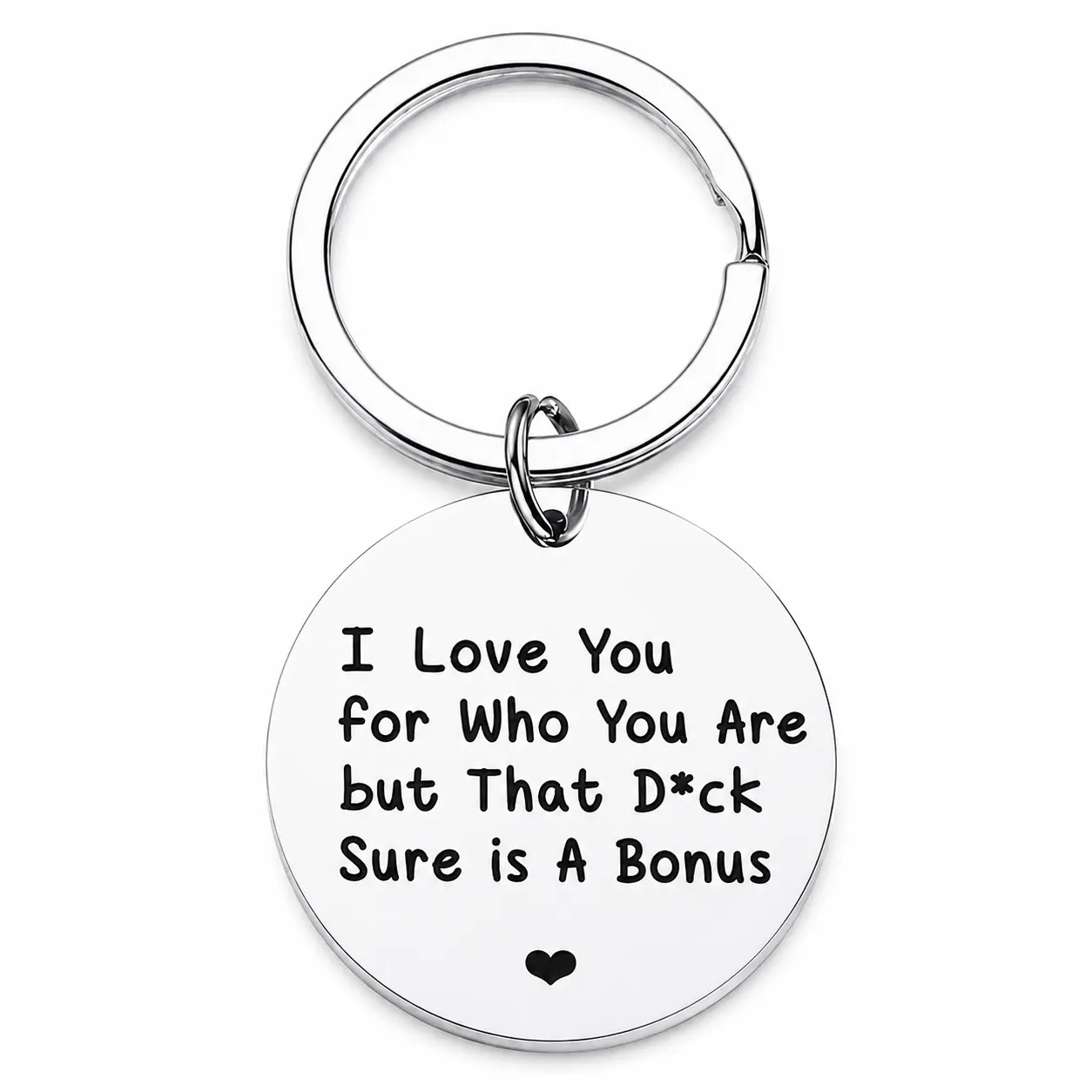 Funny Love Keychain for Couples, Naughty Relationship Gift, Romantic Joke Keychain for Boyfriend Girlfriend, Cute Anniversary Birthday Gift
