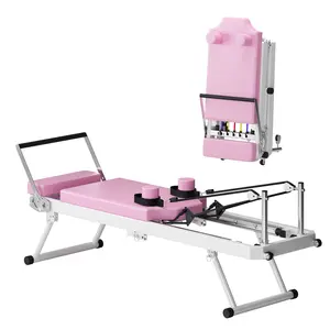 Foldable Pilates Machine for Home & Gym | 150kg Capacity, Multi-Exercise, Multi-Color, 5 Resistance Levels, Space Saving