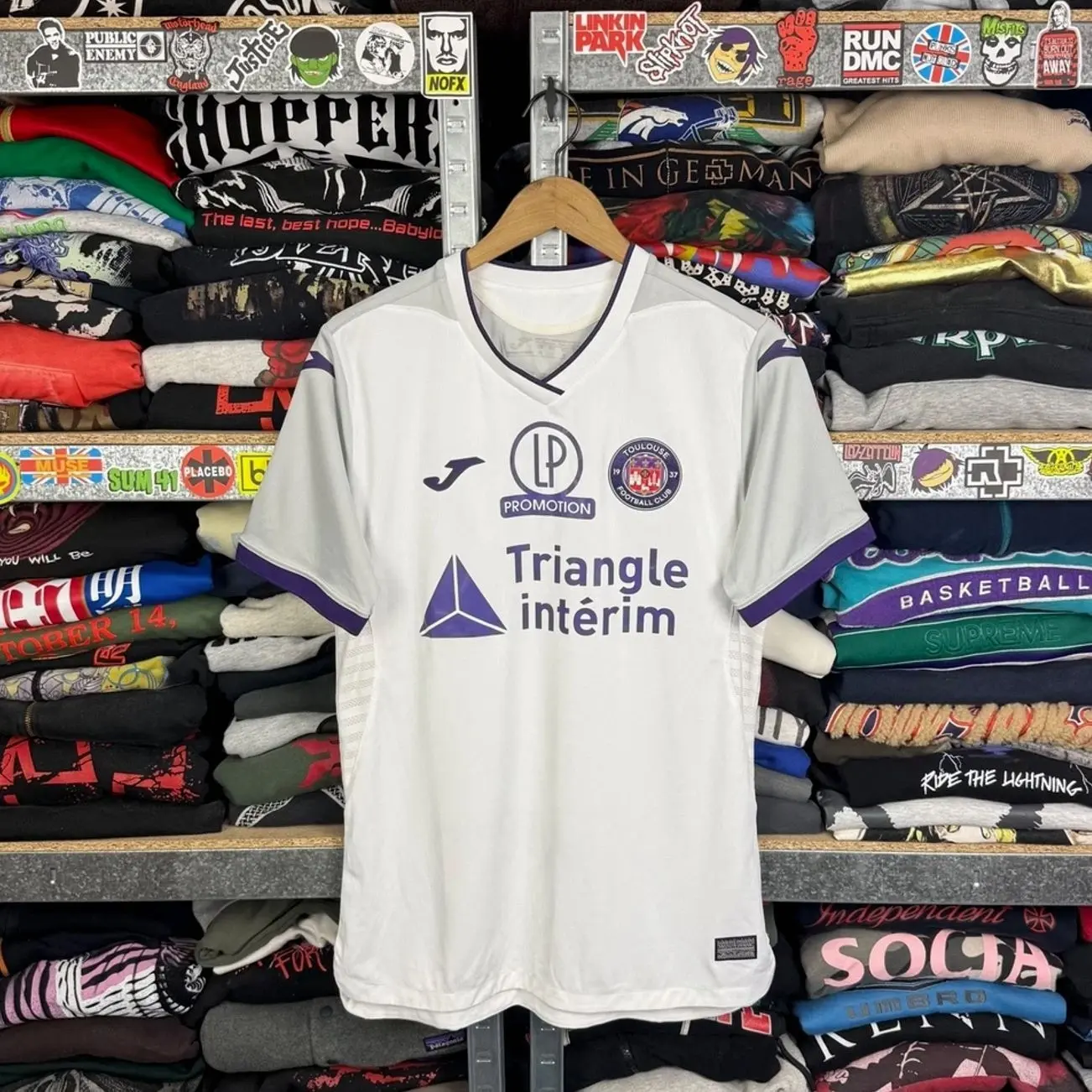 TOULOUSE FC 2019 2020 AWAY FOOTBALL SHIRT SOCCER JERSEY AOP JOMA MENS 9AB