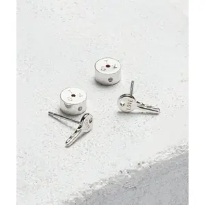 Mini Key Post Earrings